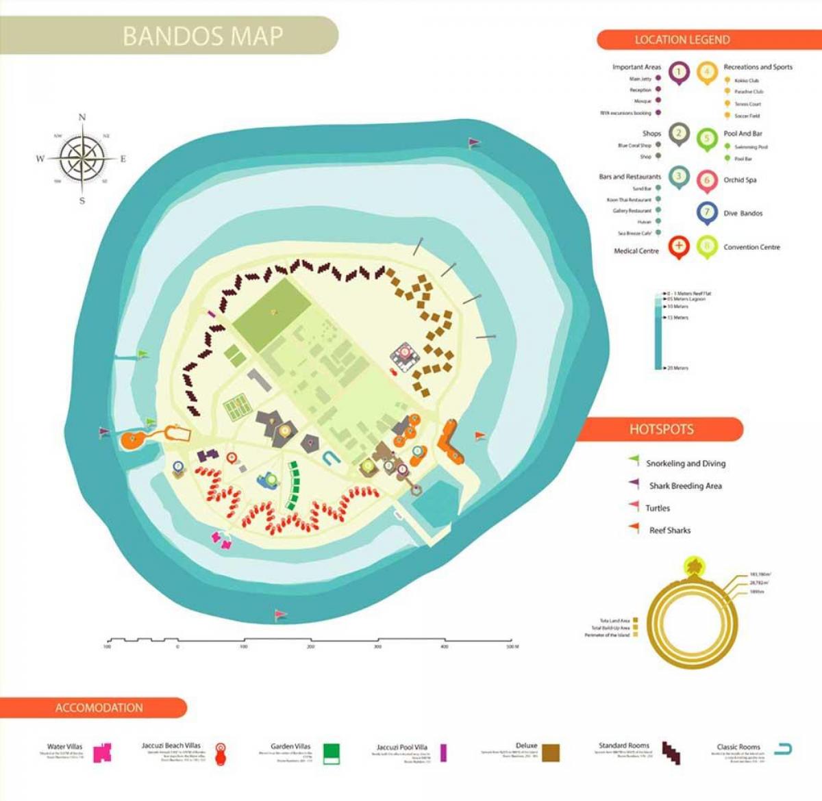 kartta bandos island resort & span