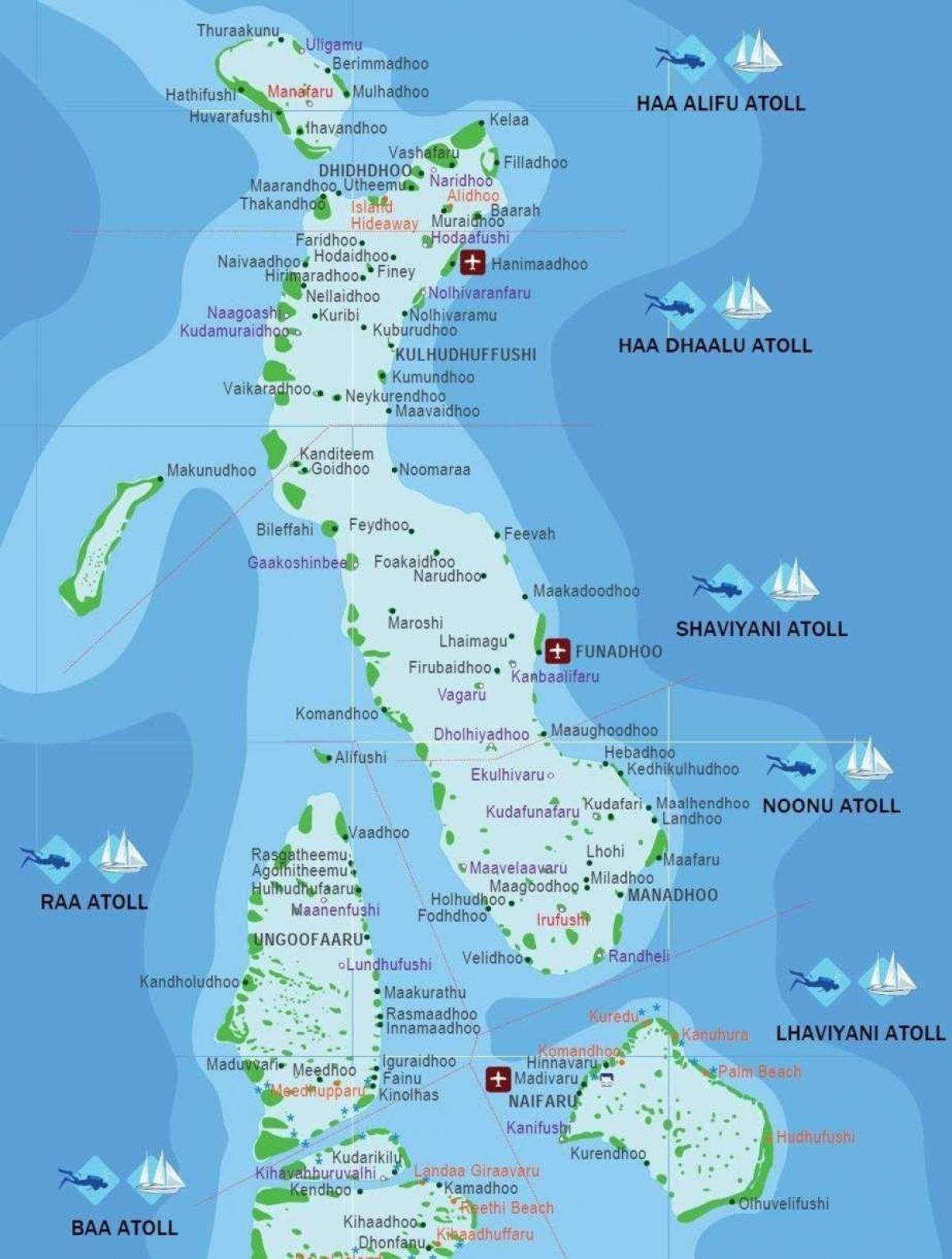 kartta kani malediivit 