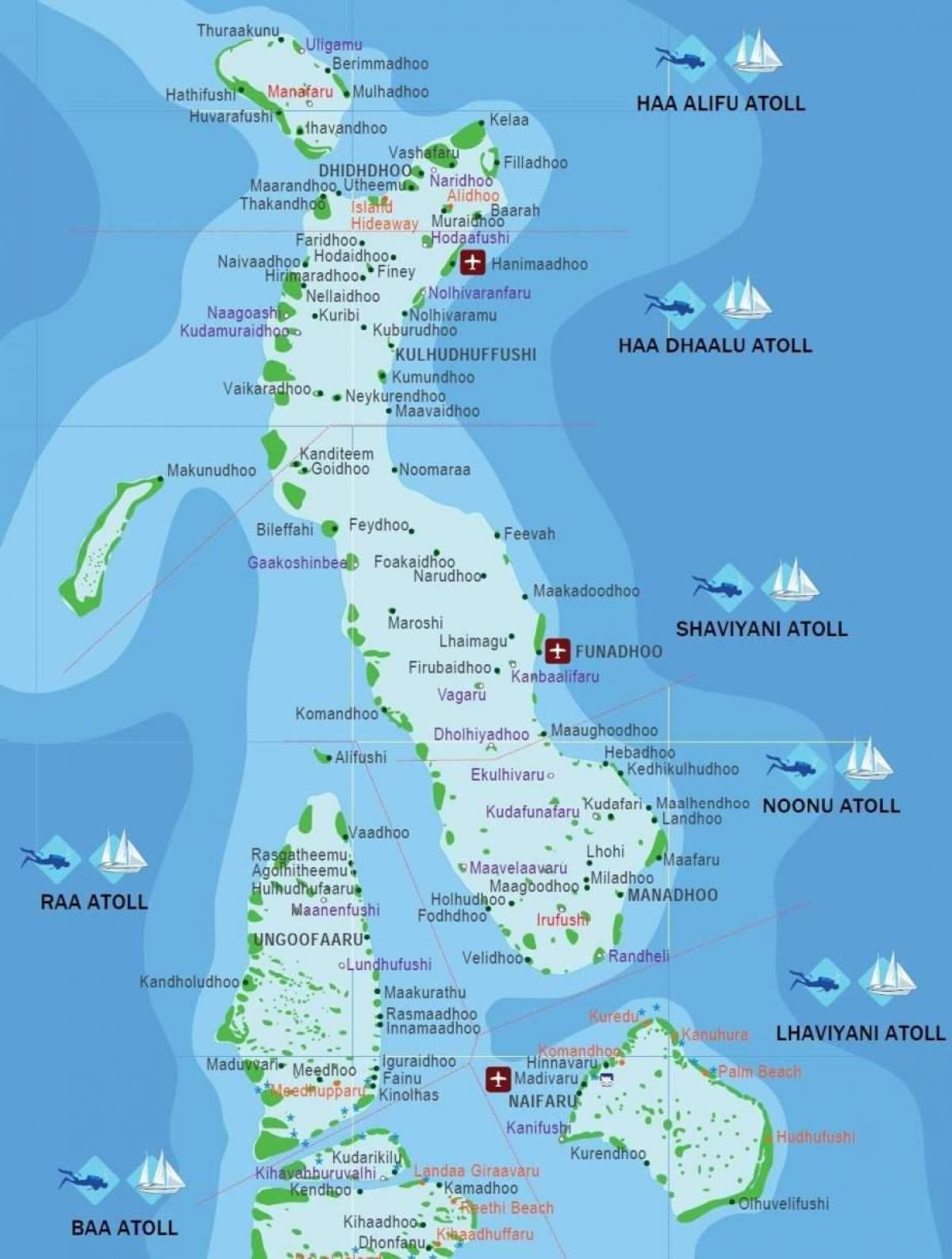 kartta maldives beach