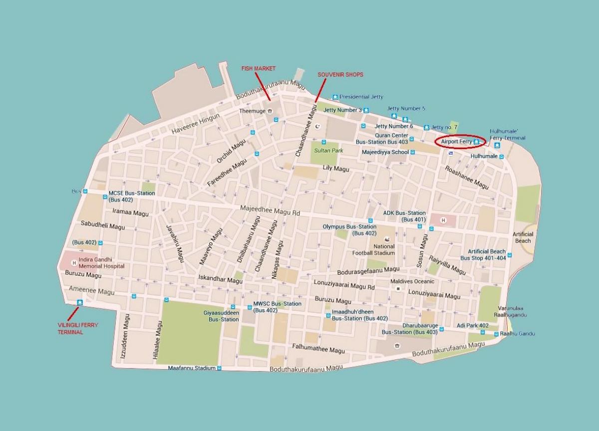 kartta uros kaupungin maldives