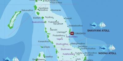 Koko kartta malediivit