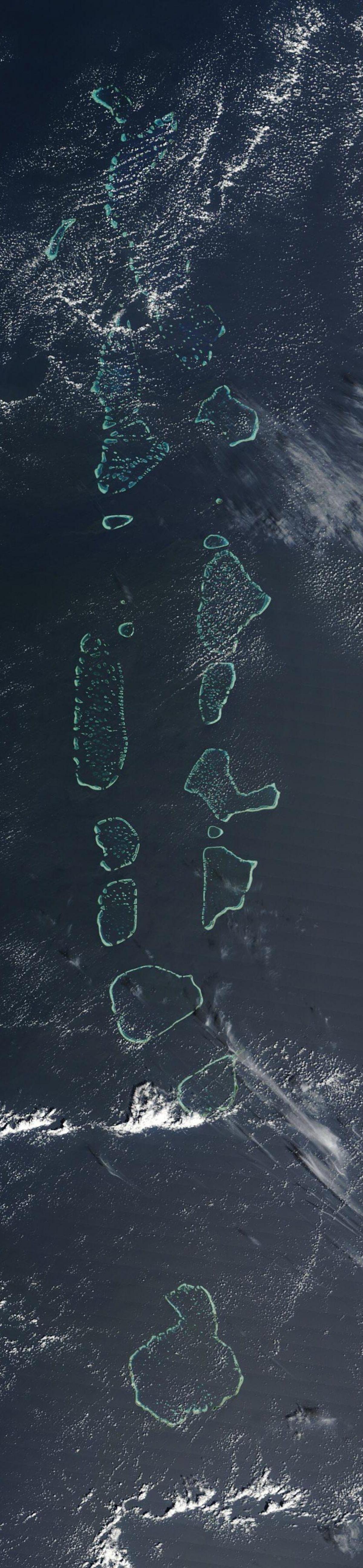 Malediivit satelliitti kartta - Kartta malediivit satelliitti (Etelä-Aasia  - Aasia)