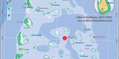 Kartta ari atoll, malediivit