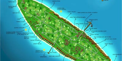 Vaadhoo island malediivit kartta